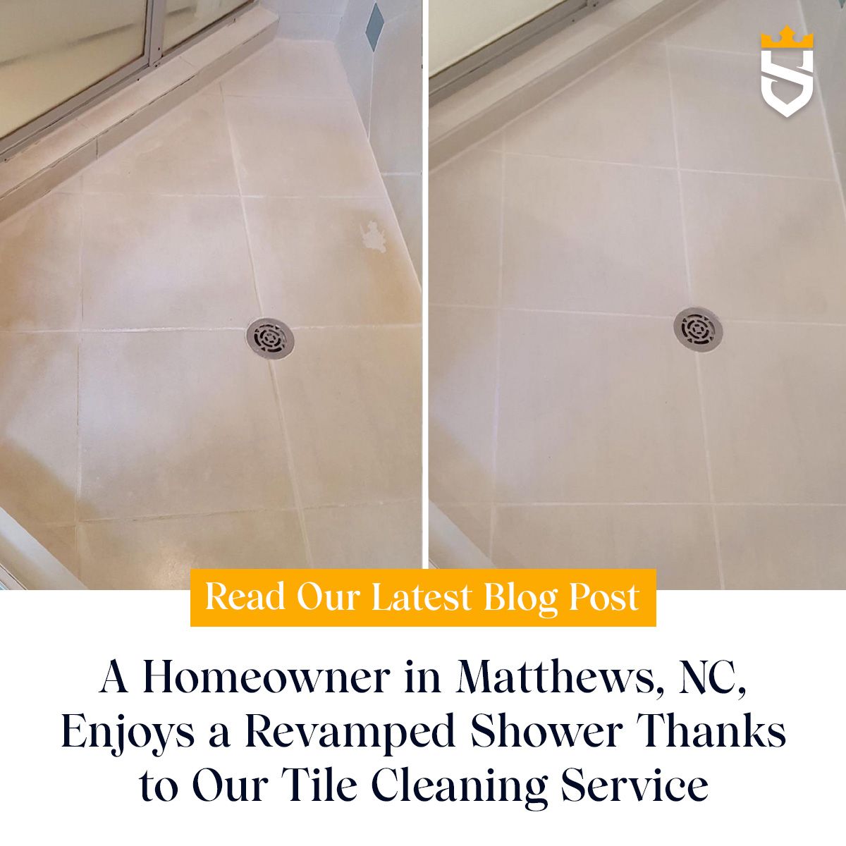 A Homeowner in Matthews, NC, Enjoys a Revamped Shower Thanks to Our Tile Cleaning Service